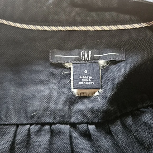 Gap Size 0 100% Cotton Navy Shirt Dress With Tie Belt - Picture 10 of 12